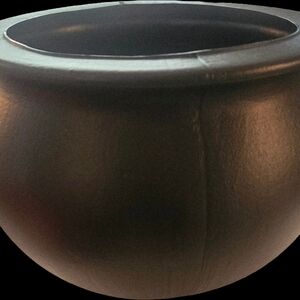 Black Plastic Halloween Caldron Bowl